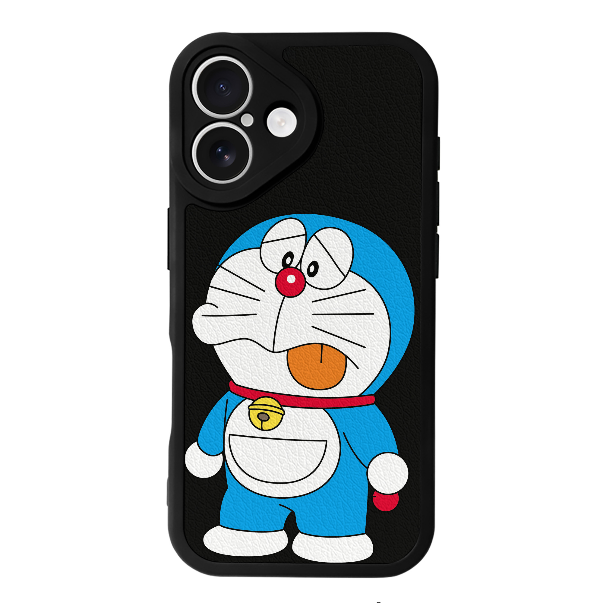 （画像用） ドラえもん Doraemon 【iPhone 16シリーズ対応】シリコンスマホケース（レザー調） 材質：シリコン